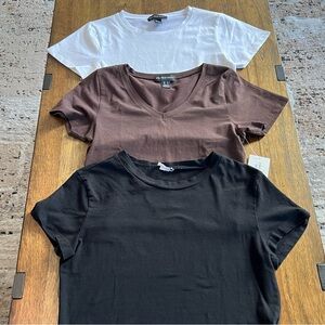 A New Day Women's Crop Tops - Black, Brown, White